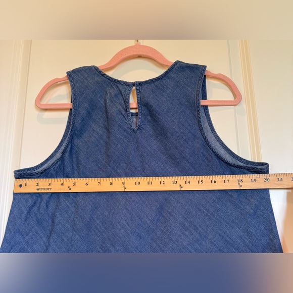 GAP 1969 Denim A-Line - shift dress with pockets - Size Large - EUC - Picture 7 of 10